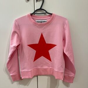 SUNSHINE PARK pink and red star stop with side zips XS NEW